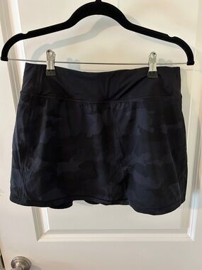 Lululemon Pace Rival Mid Rise Skirt *Tall Heritage 365 Camo Deep Coal Multi / Bl
